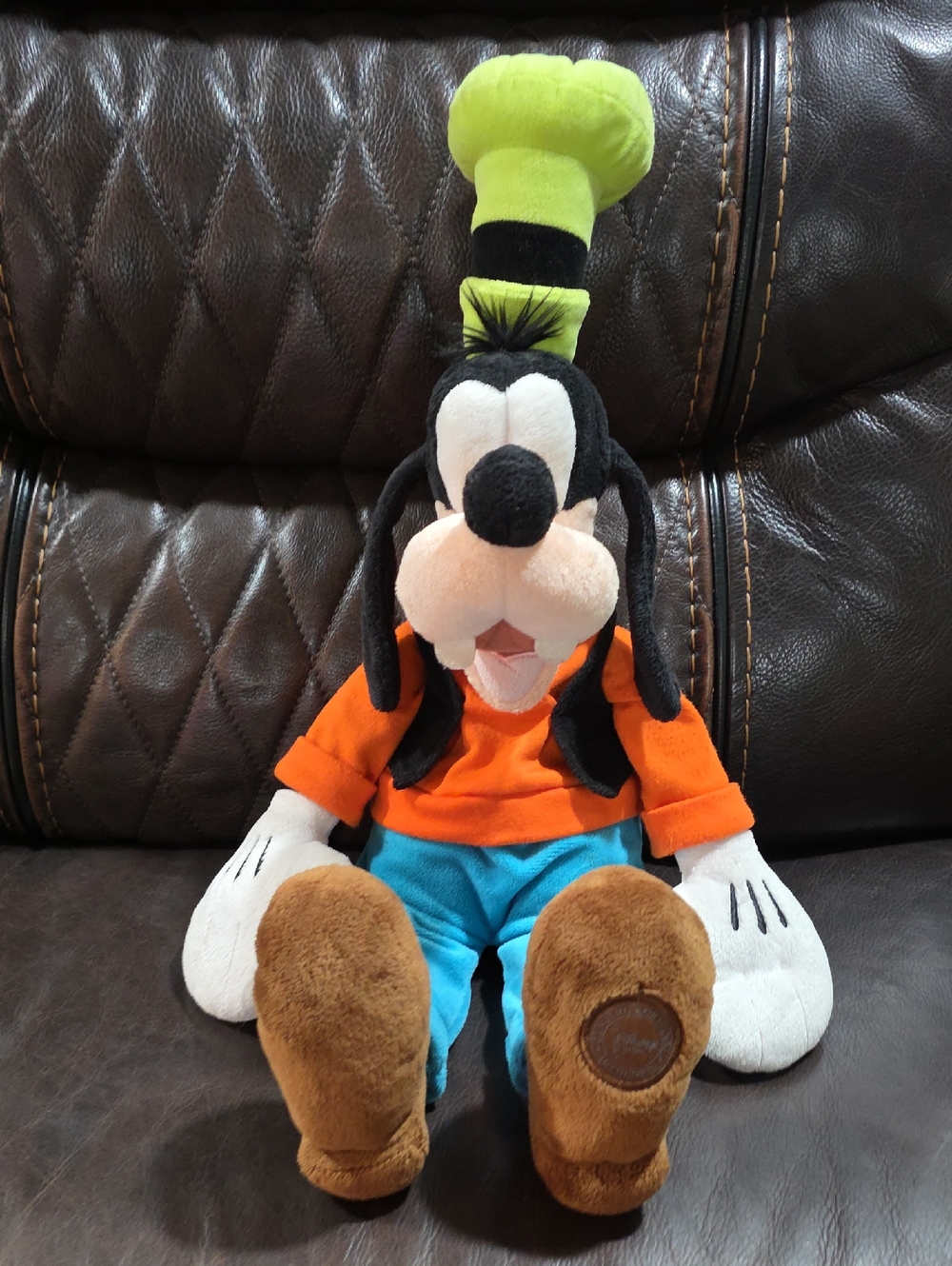 Disney Goofy Plush in Orange, Blue & Brown